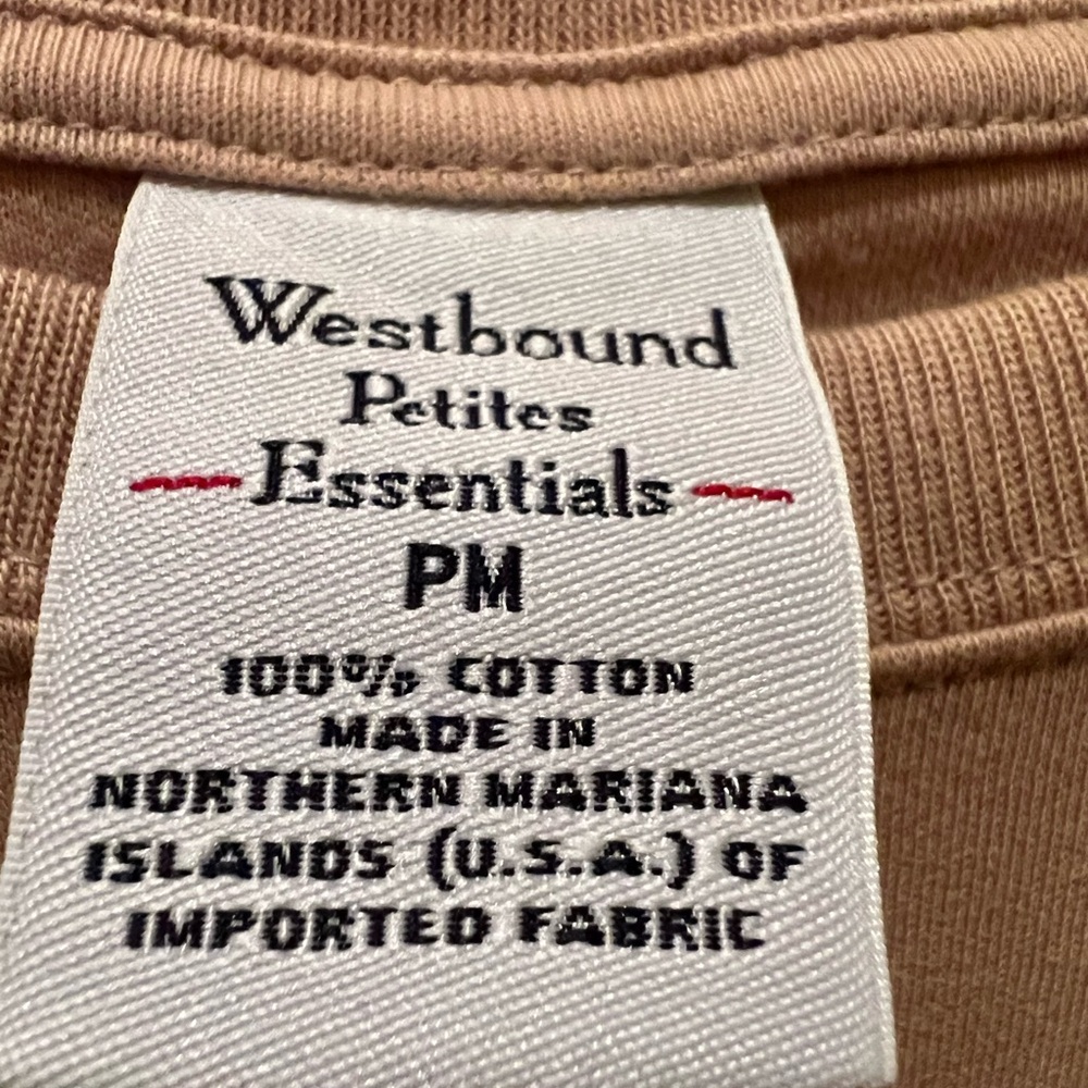 Bundle of 3- Westbound petites Women's Casual Tops - Cream, White, Tan - Picture 3 of 7